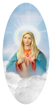 Immaculate Heart Clouds Blue